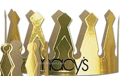 Imprinted Gold Foil 6 1/2" Crown
