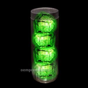 Green 3-mode Light Up Ice Cubes 4 Pack