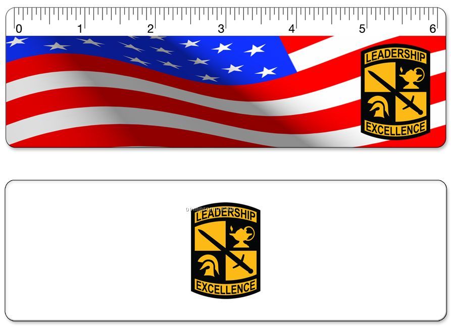 6" Ruler, Custom Four Color Lenticular Design, Custom Images And Effects