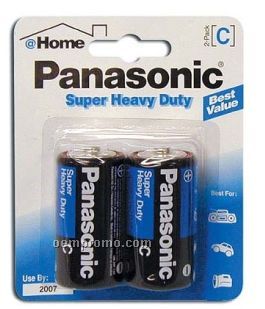 Panasonic Super Heavy Duty C 2-pack Batteries