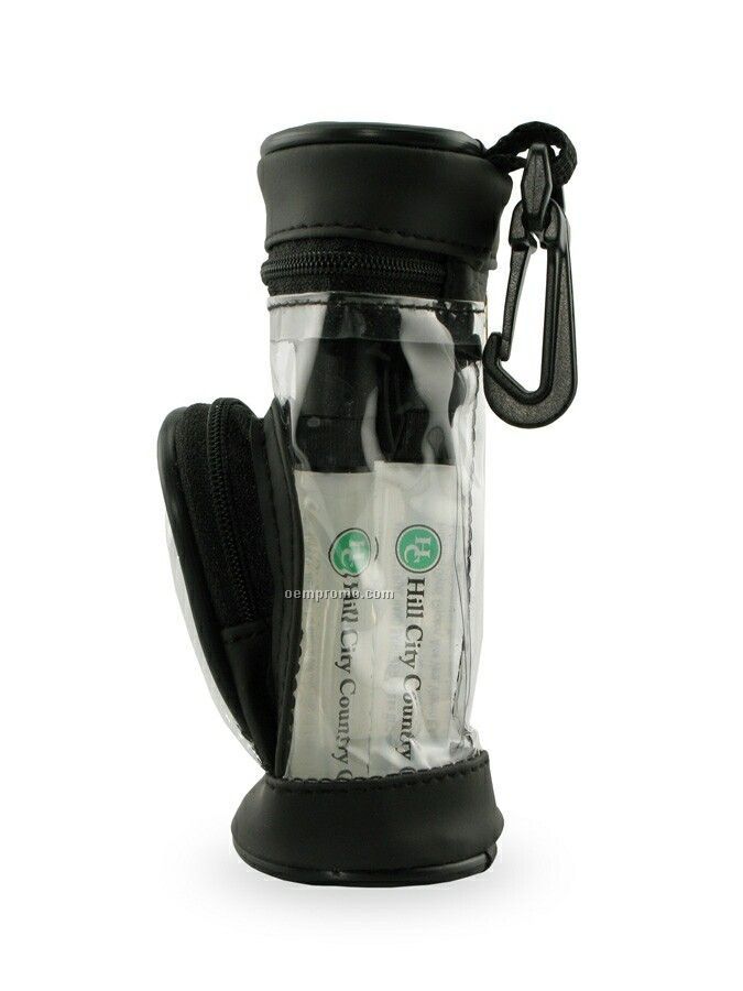 4 Pack Golf Birdie Bag W/ 0.25 Oz. Insect Repellent Spray & Sunblock