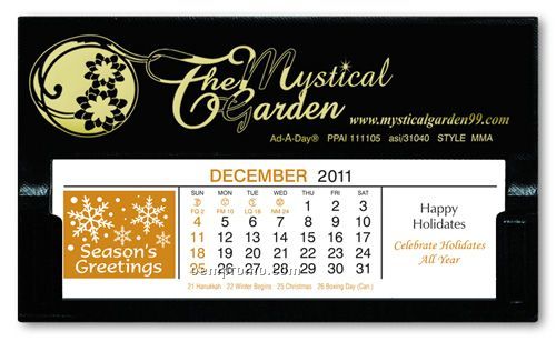 Deluxe Deskdate Calendar With Embossed Corners