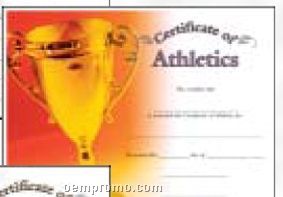 Athletics Certificate Award (Certificate Only)