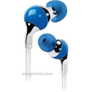 Iluv Ergonomic & Comfort Flat-wire Earphones