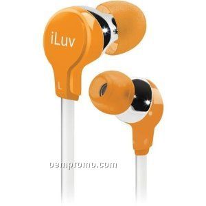 Iluv Ergonomic & Comfort Flat-wire Earphones