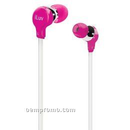 Iluv Ergonomic & Comfort Flat-wire Earphones