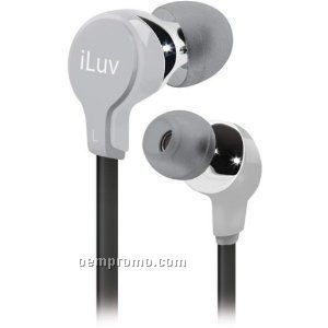 Iluv Ergonomic & Comfort Flat-wire Earphones