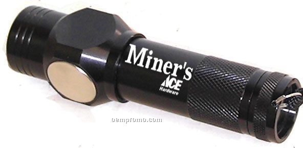 8 LED Flashlight With Laser Pointer And Hands-free Magnet