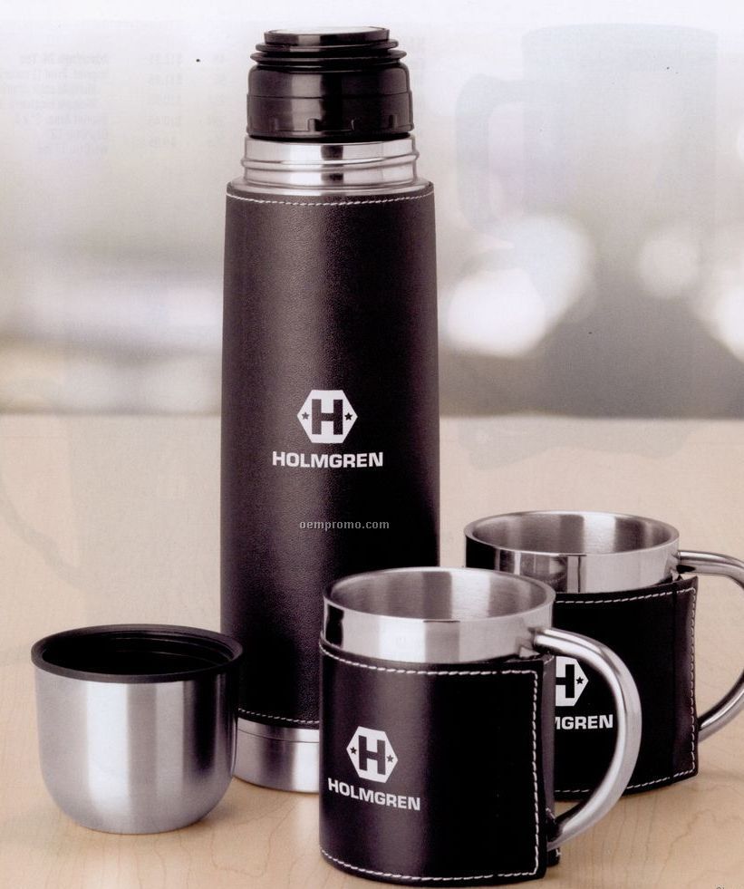 Stainless Steel Flask And Cup Travel Set