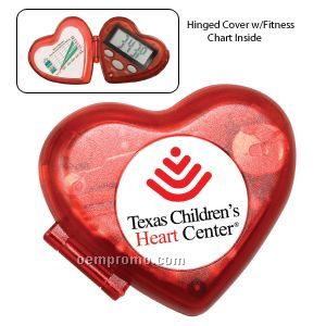 The Heart Pedometer W/ Clock (Overseas 8-10 Weeks)