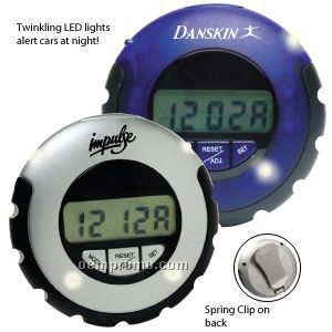 Jogger LED Pedometer W/ Clock