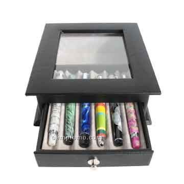 Royce Leather 6 Pen Display Case