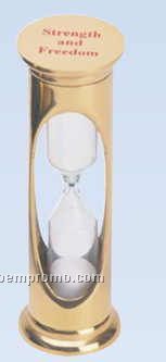 Solid Brass 3-minute Sand Timer (Screened)