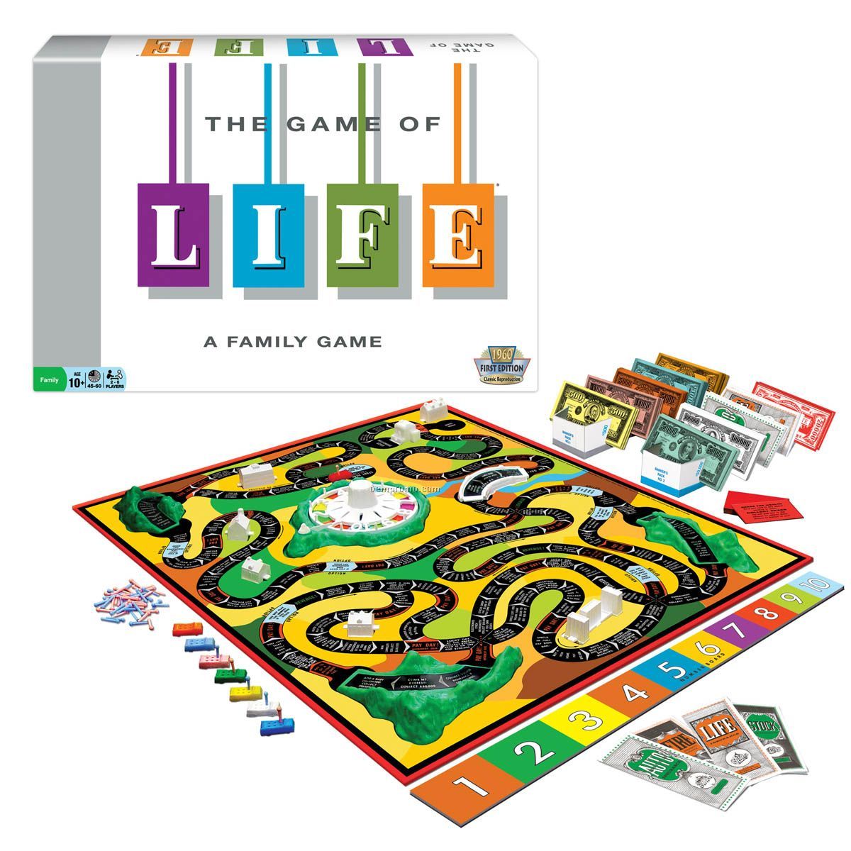The Game Of Life Classic Board Game From Hasbro Gaming