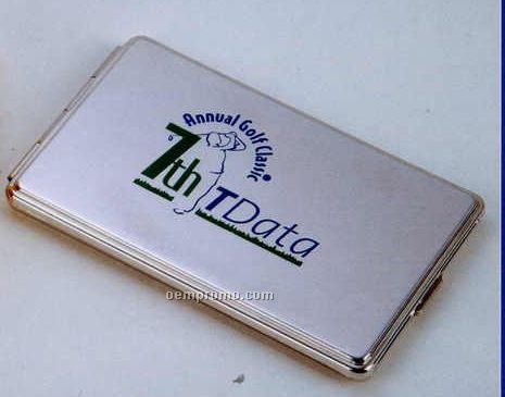 3-4/5"X2-1/5" Executive Address Book/ Metal Case (Silver)