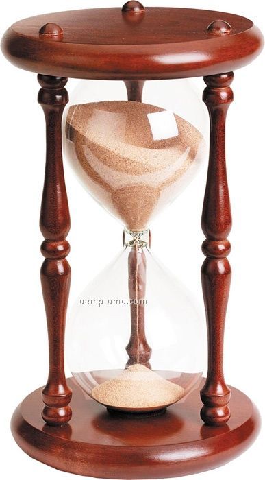12" Cherry Wood 60 Minute Wood Timer