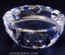 4"X4"X1-1/2" Crystal Half Dome Base