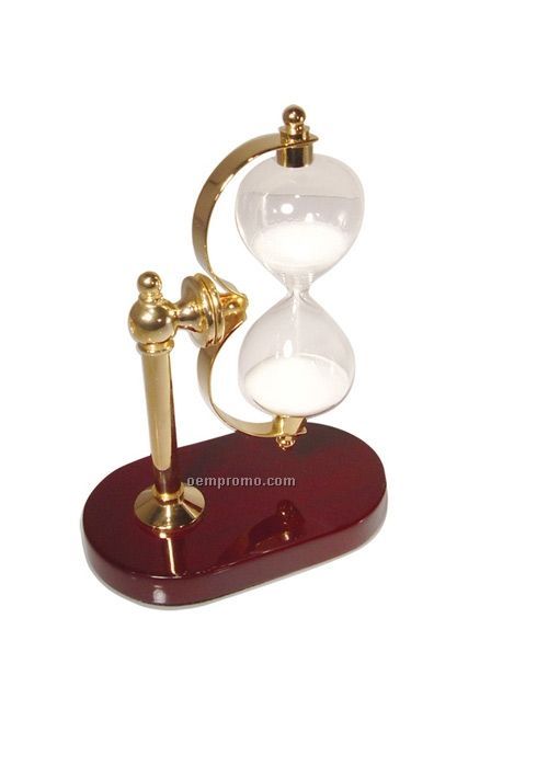 3 Minute Brass Flip Over Sand Timer