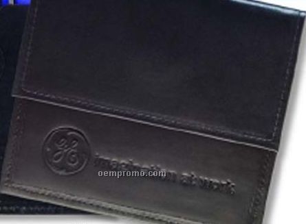 Single CD/DVD Holder - Top Grain Cowhide Leather