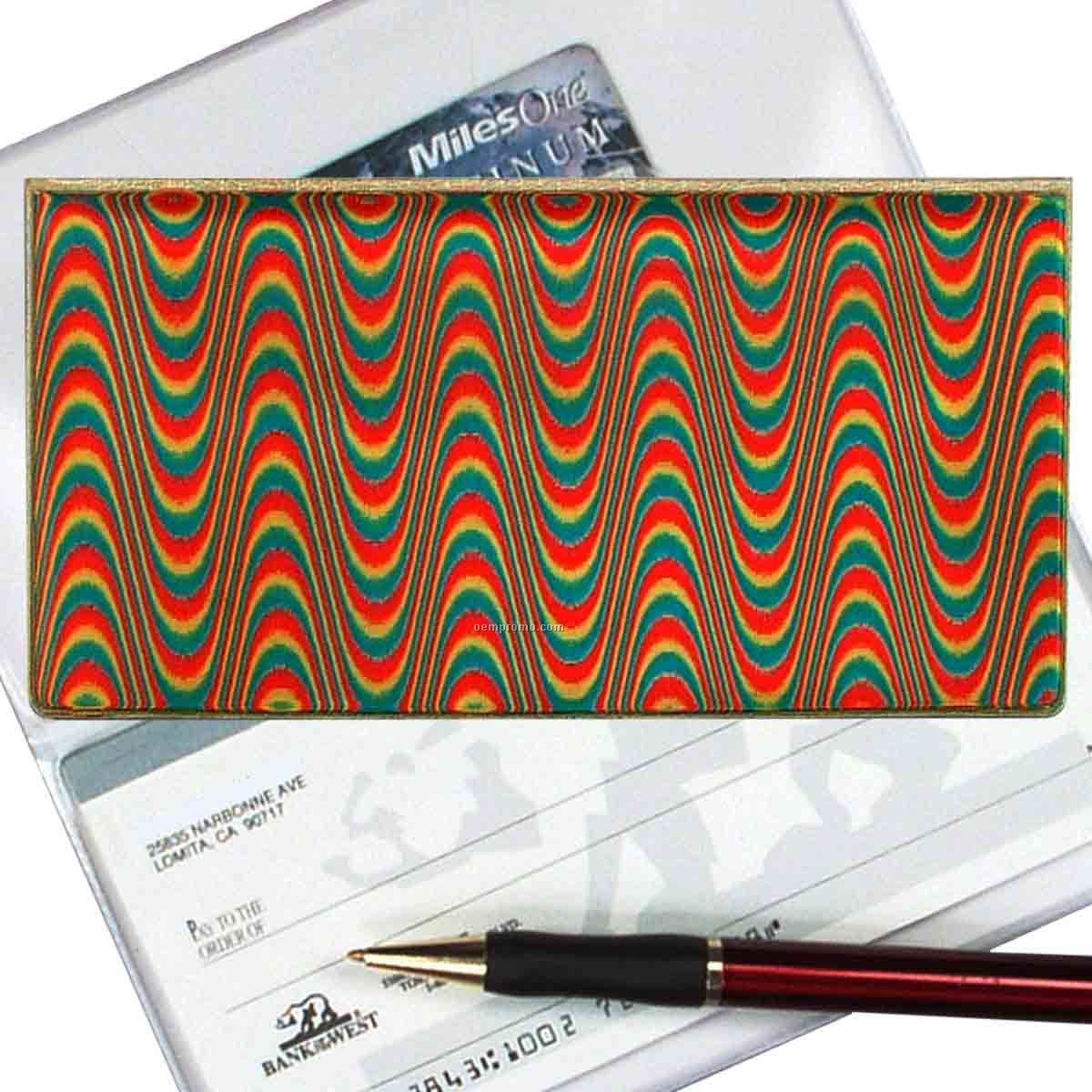 3d Lenticular Checkbook Cover (Wave Pattern)