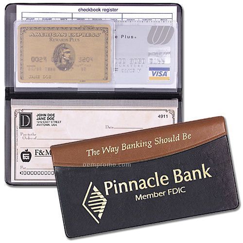 Carriage Vinyl Checkbook Cover