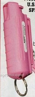 Sabre Red Usa Defense Spray With Pink Hard Case & Keychain