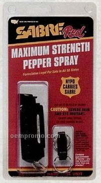 Sabre Red Usa Defense Spray With Plastic Case & Keychain