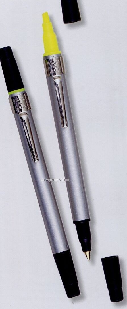 The Twinner Gold Pen/ Highlighter Combination