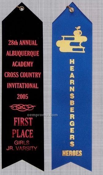 2"X12" Premium Grade Custom Ribbon - Flat Or Peaked Top