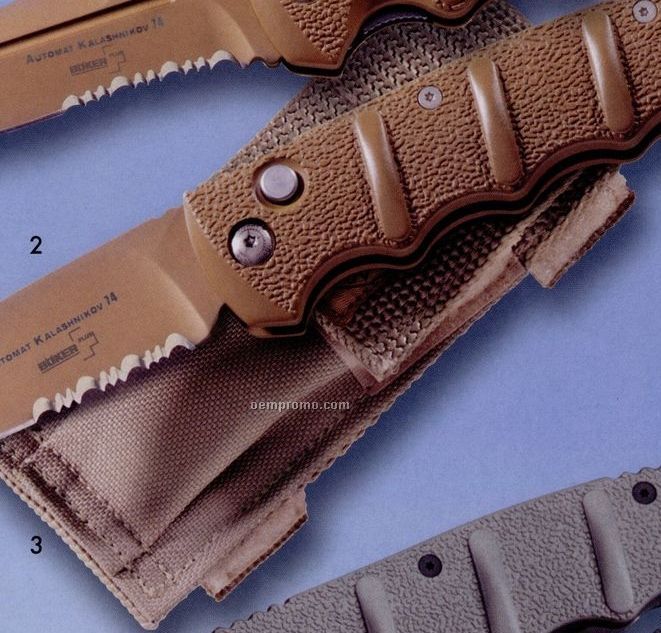 Desert Sand Cordura Sheath For Knives / Laser Etched