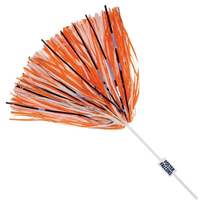 750-streamer Klicker Handle Glitter Pom Poms