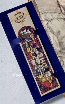 Leather Bookmark With Backing Card