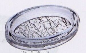 Quantum Acrylic Soap Dish With Crackle Bottom
