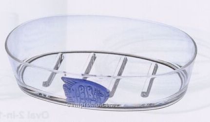Blue Fish Emblem Soap Dish