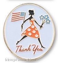 Die Struck Iron Soft Enamel Lapel Pins (1 1/8")