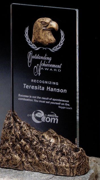 Stoneridge Gallery Crystal Summit Stone Award With Accent (11")