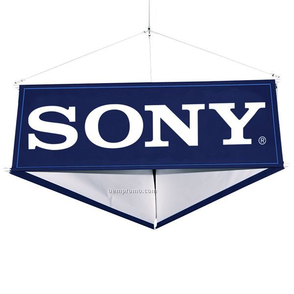 6' 3 Sided Hanging Banner Display Kit