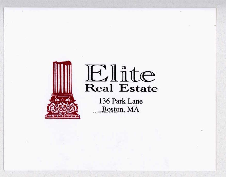 5 1/2 Bar Folder Invitation/ Announcement (Black Ink)