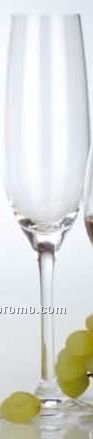 6 Set Champagne Flutes Bistro Lead Free Crystal
