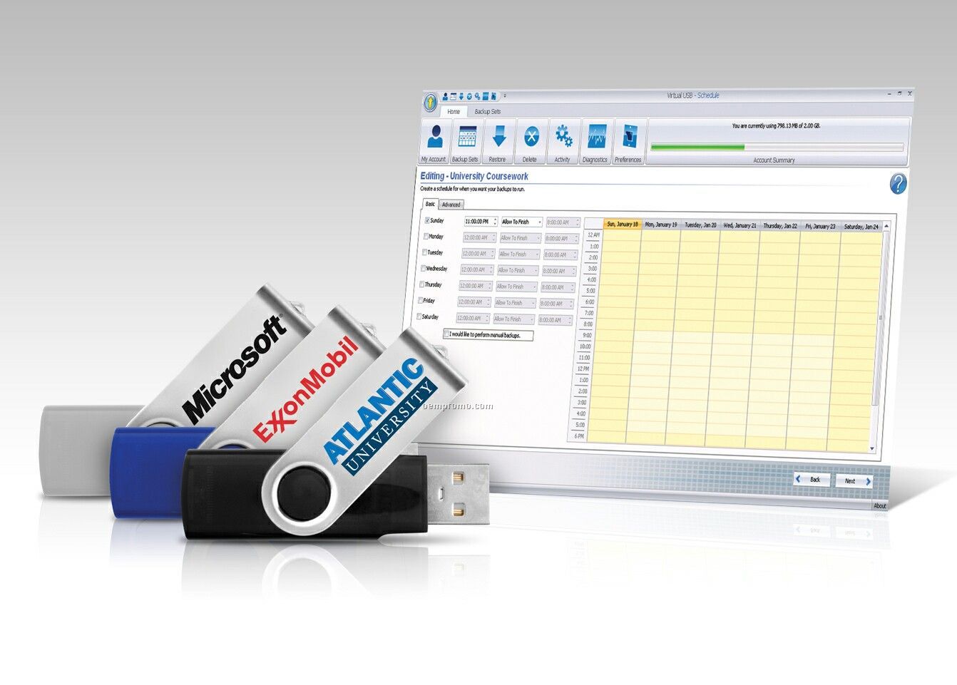 Doubledata USB Drive And Online Data Storage