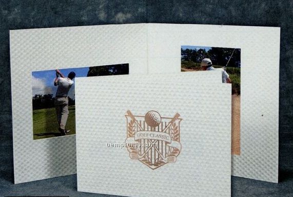 Golf Ball Texture Folder With Double Opening