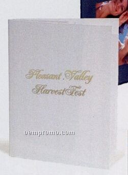 White Horizontal Double-sided Portrait Folder (4"X6")