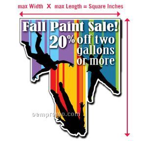 Custom Shaped Magnets Up To 40 Square Inches Total - 25 Mil.