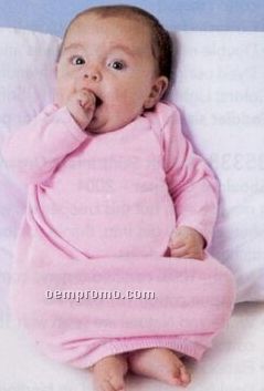 Rabbit Skins Infant 1x1 Baby Rib Lap Shoulder Layette Gown