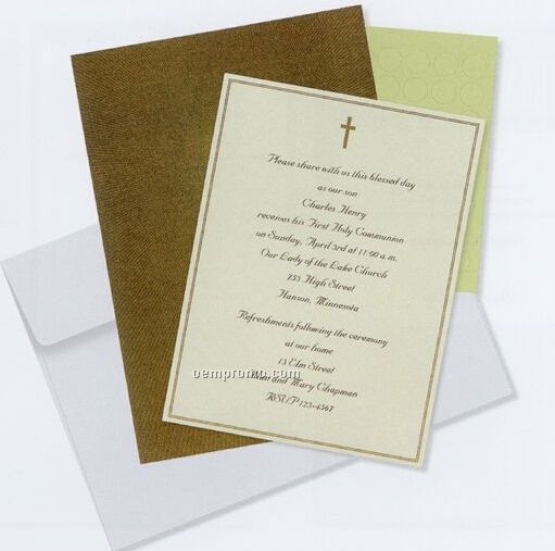 Christian Deluxe Imprintable Invitation Kit