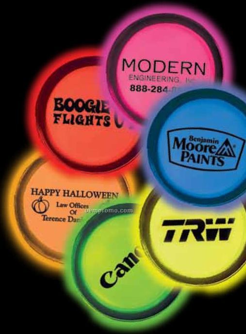 3" Circle Shaped Glow Badges
