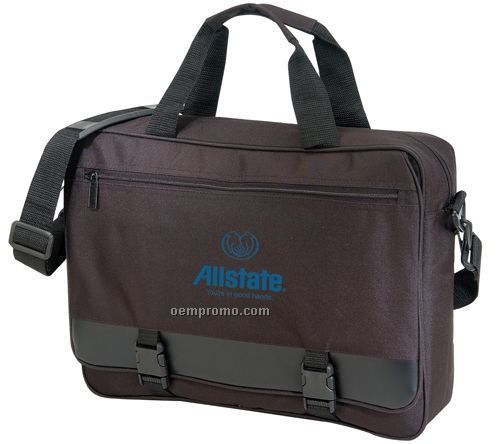 Gladstone Briefcase W/ Adjustable Shoulder Strap