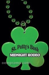 2 1/2" Green Shamrock Medallion Badge