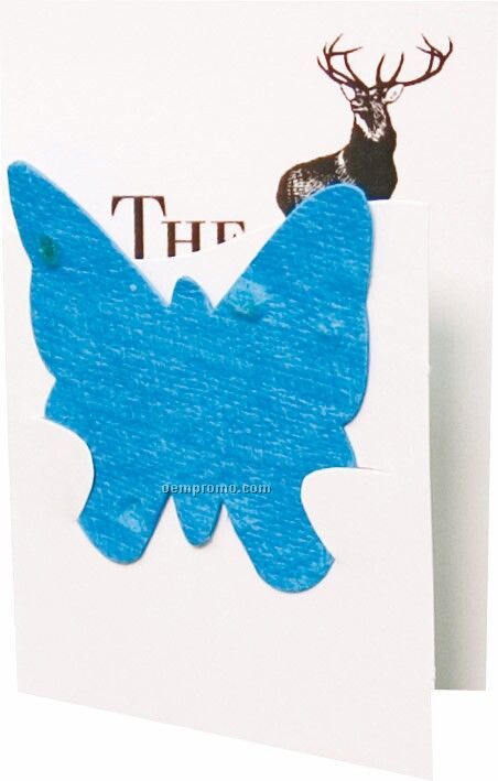 Floral Seed Paper Pop-out Booklet - Butterfly