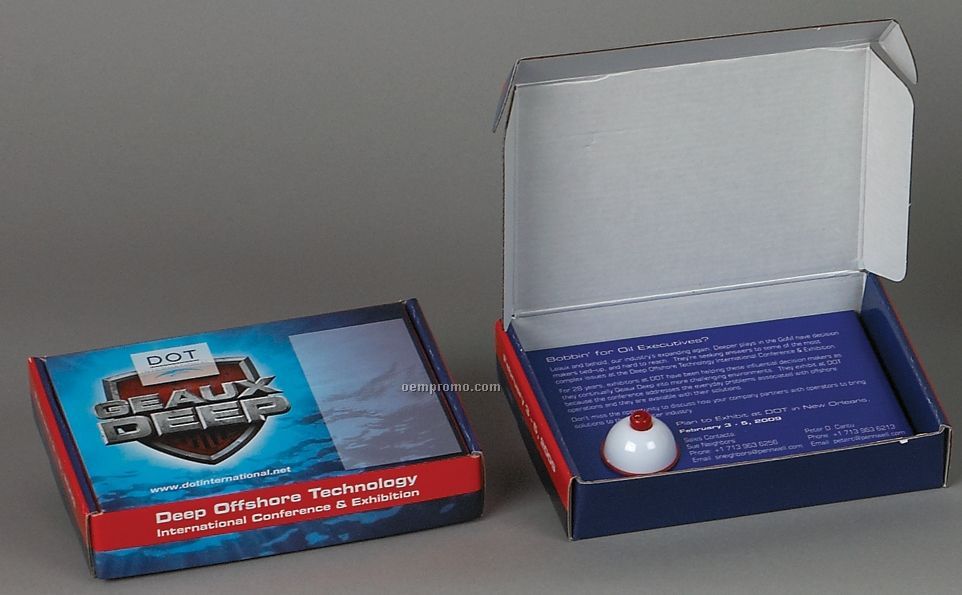 Themed Box With Fishing Bobber Insert - 4c Process (6-1/4"X4-1/2"X1-1/4")